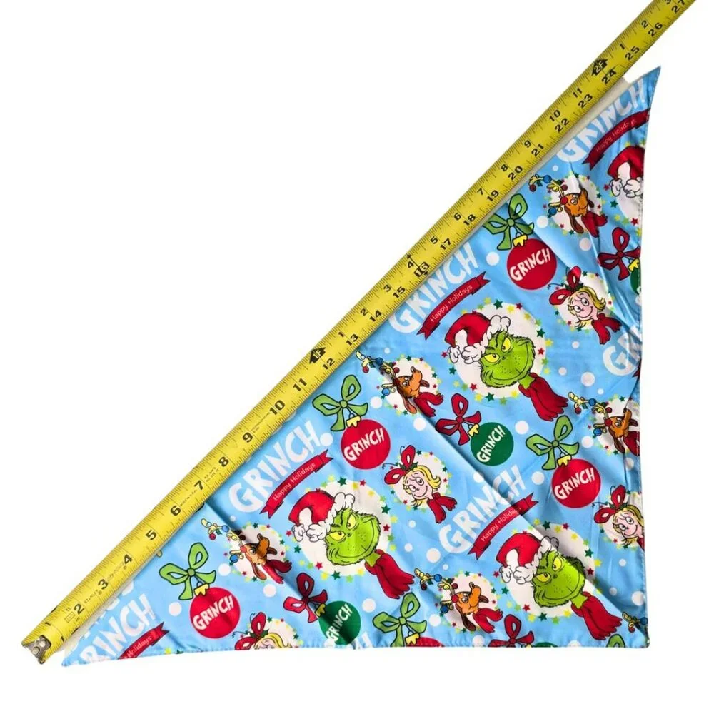 The Grinch Christmas Bandana 2 Pack Lot Holiday Pet Bandanas for Dogs & Cats NEW